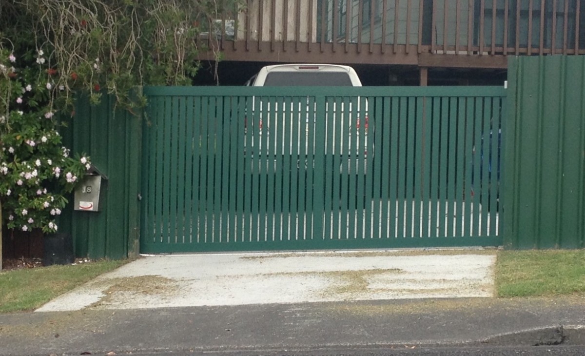 Aluminium Slider Made to suit the driveway
