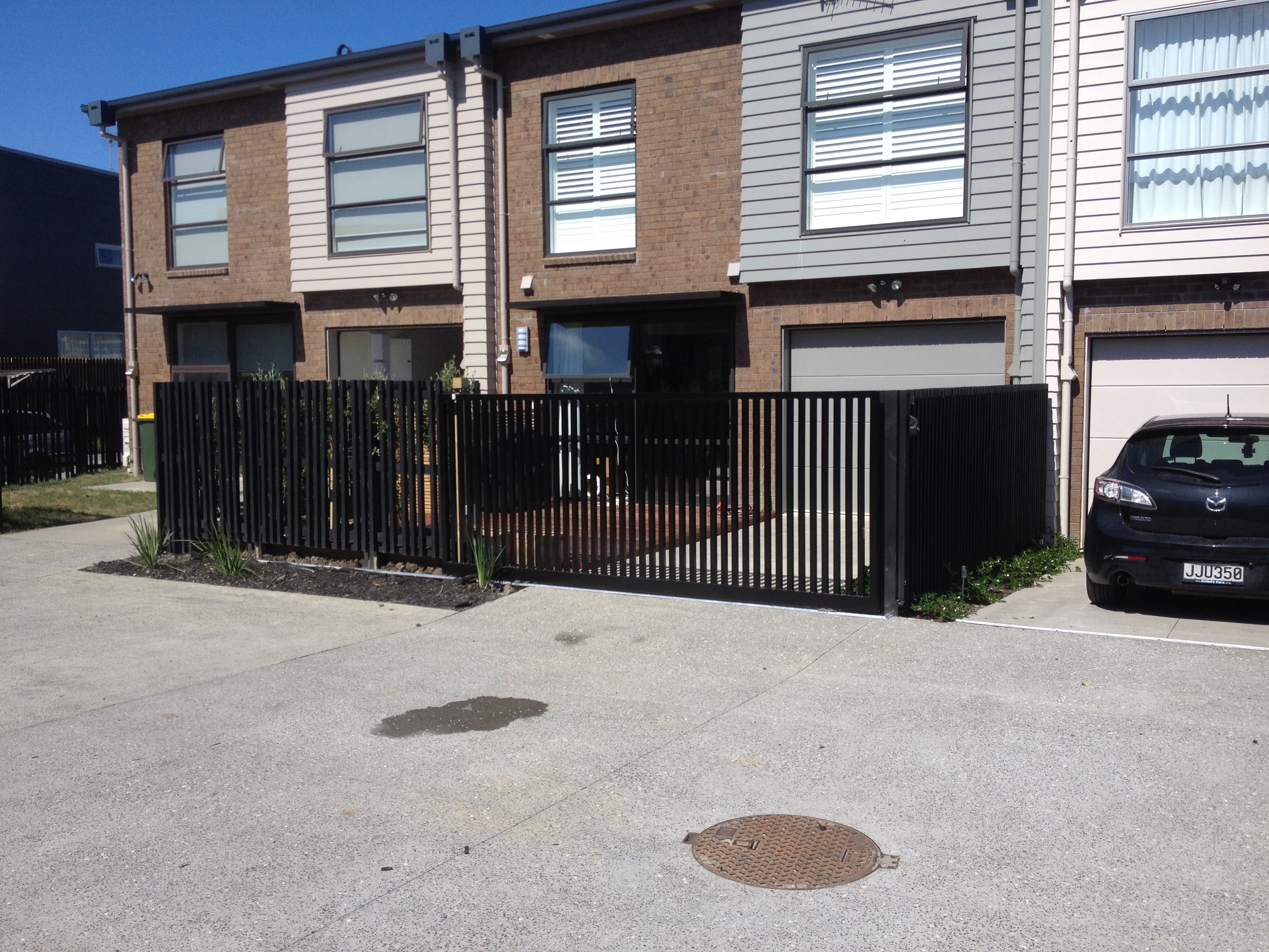 Automated Sliding Gate Made to compliment the Fence-min